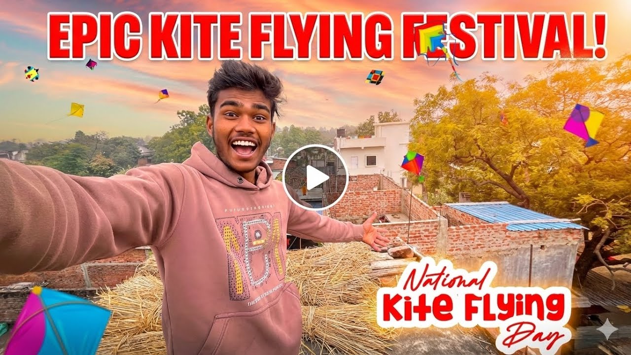 Maja aa gaya aaj patang 🪁 baji kar ke 😅 Wo v apne gao me🥰 