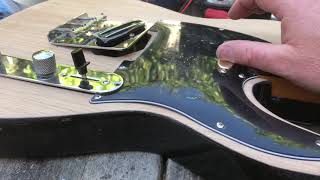 Guitar Restoration Installing A Neck Sing Coil And A Bridge Hotrail