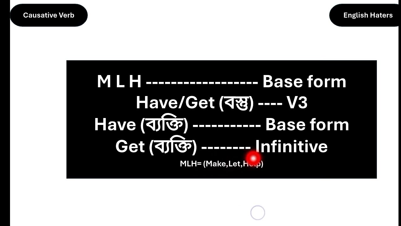 Causative Verb Class | Admission | Job Preparation 