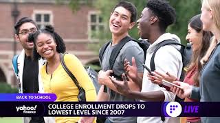 College enrollment drops to lowest levels since 2007