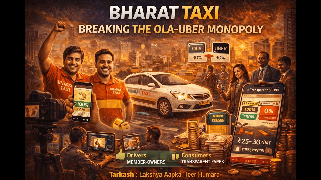 Bharat Taxi: Breaking the OLA & Uber Monopoly