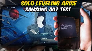 Solo Leveling Arise Gaming Test on Helio G99! Samsung A07