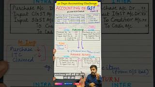 Purchase &amp; Purchase Return with GST (ITC Concept) | GST Basics Part 2 | #shorts
