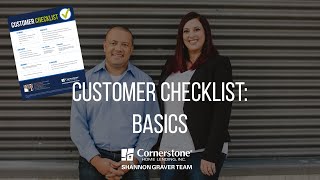 Customer Checklist Series: The Basics