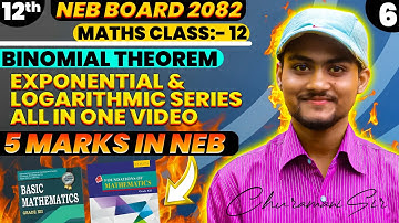 Binomial Theorem Part 06 ||| Exponential & Logarithmic series all in One Video| #education #binomial
