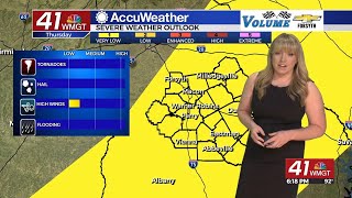 Scattered storms, some strong, return Thursday afternoon