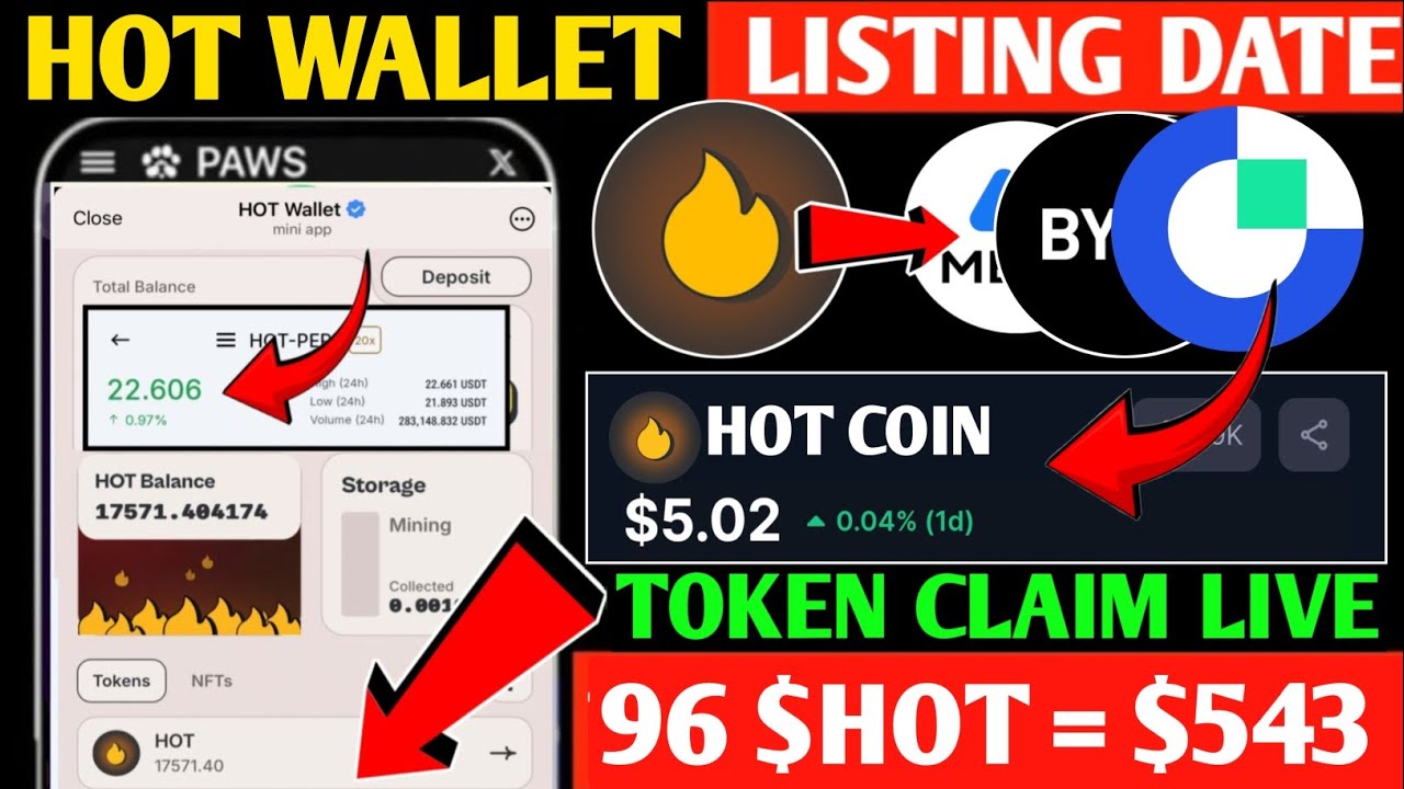 Hot Wallet Airdrop Update | Hot Coin Listing Date | Hot Protocol Airdrop Update | Hot Coin Price
