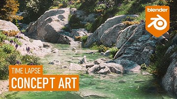 Blender Concept Art (time lapse)