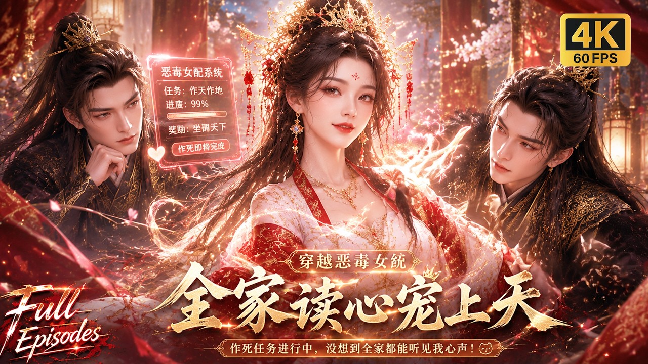 【Multi SUB】穿越成將軍夫人綁定惡毒女配系統，本想作死完成任務，誰知家人能聽見她心聲，全家對她百般偏愛寵溺！！#短劇 #逆襲 #ai