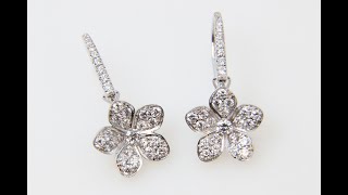 Серьги Graff Wild Flower Pave Diamond Earrings RGE1667