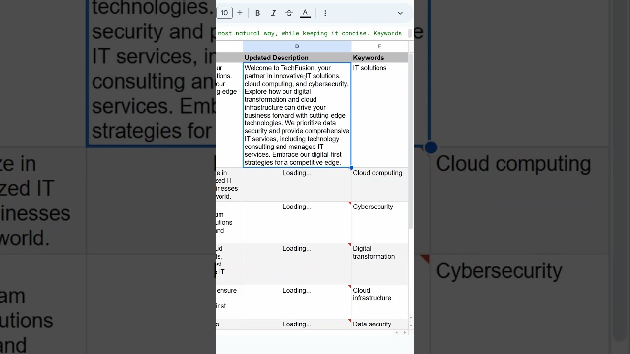 Улучшите формулы Google Sheets с помощью ИИ!