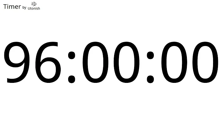 96 Hour Countdown Timer