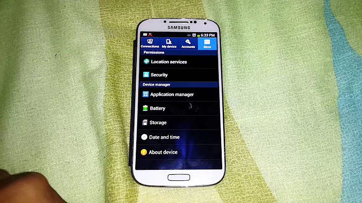 How to enable developer options on the Galaxy S4