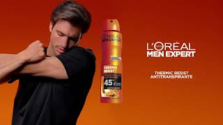 Sucesso sim, suor não. Novo antitranspirante Thermic Resist de L’Oréal Paris Men Expert.