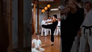 Bruce Lee Powerful Kick To Kungfu Students 🔥😡 #shorts #greenscreen #aivideo #brucelee #kungfumaster