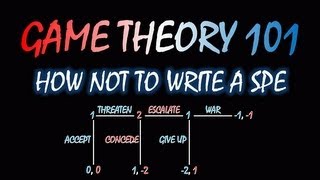 Game Theory 101 How Not To Write A Subgame Perfect Equilibrium