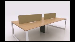 【SL Series】SL 4-Person Face-to-Face Workstation 🍀 Installation Guide