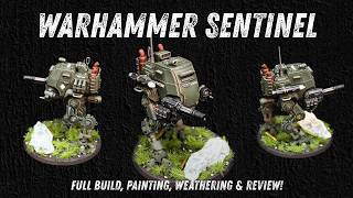 A Scale Modeler Takes On... A Warhammer Sentinel? Full Build, Painting &amp; Weathering #warhammer40k
