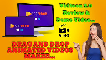 Vidtoon 2.0 - Drag And Drop Animated Videos Maker Review & Demo Video.... #review #domo #software