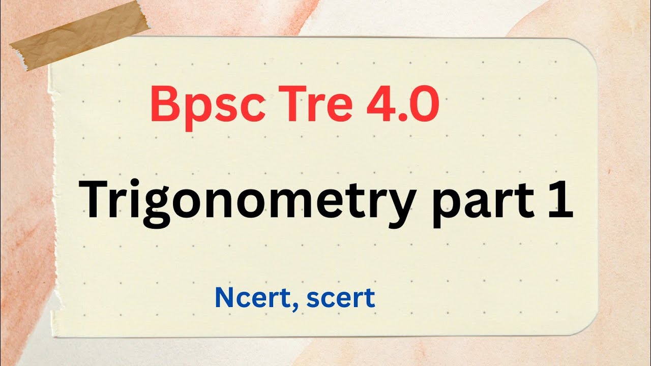 Trigonometry part 1 - YouTube