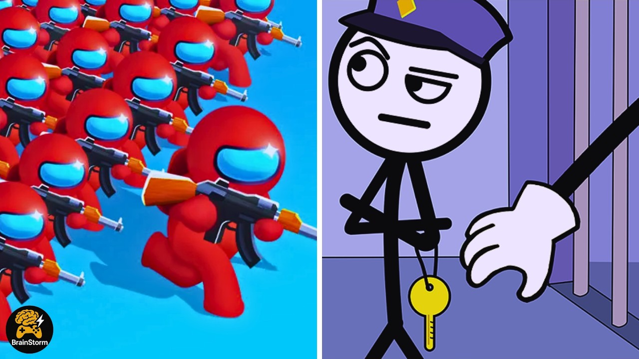 Thief Puzzle Vs Gun Clash | BrainStorm Walkthrough | Max Gameplay | New Update