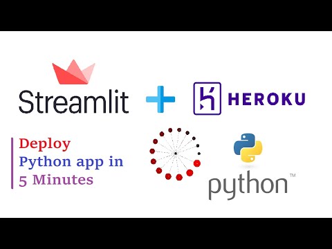 How to deploy python app on heroku | Streamlit app deployment