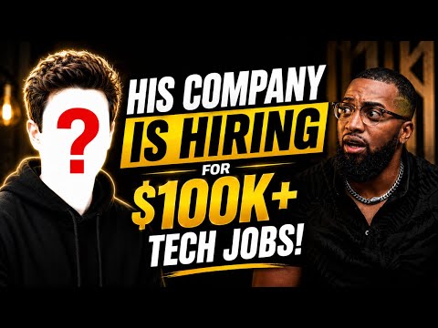 His Company Is Hiring For $100k+ Tech Jobs!