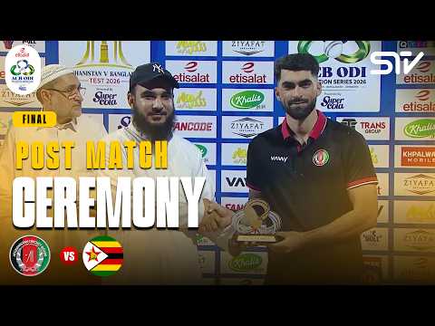Ending Ceremony | Afghanistan vs Zimbabwe | Final | ODI Tri-Series 2026 | M9R1H