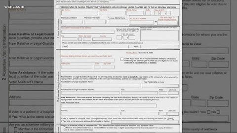 Mail-in ballots are being sent to people in North Carolina, but not from Registrar of Voting