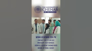 The University of Chenab.    Admissions are open for Fall 2025