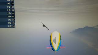 GTA 5 Titan over blimp stunt