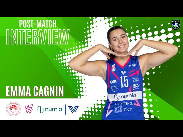 Emma Cagnin | Post match interview vs Olympiacos Piraeus