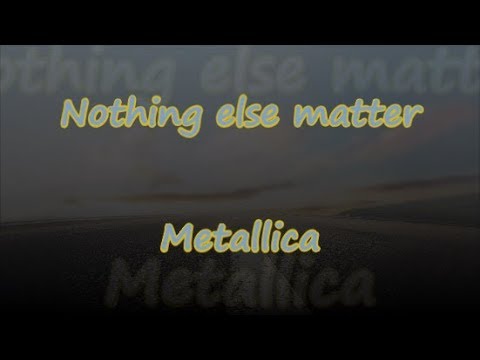 metallica nothing else matters lyrics