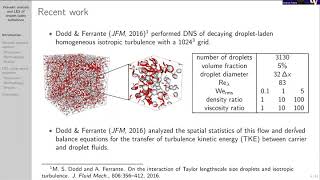 Andreas Freund's PhD defense: Wavelet analysis and LES using ANNs of droplet-laden turbulence