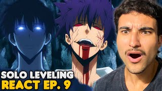 JIN-WOO VS KANG!! QUE LUTA INSANA! React Solo Leveling EP. 9