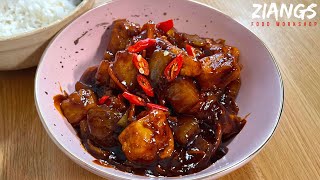 Ziangs: Chicken in Capital sauce [Cantonese, Peking and OK sauce] see description for details