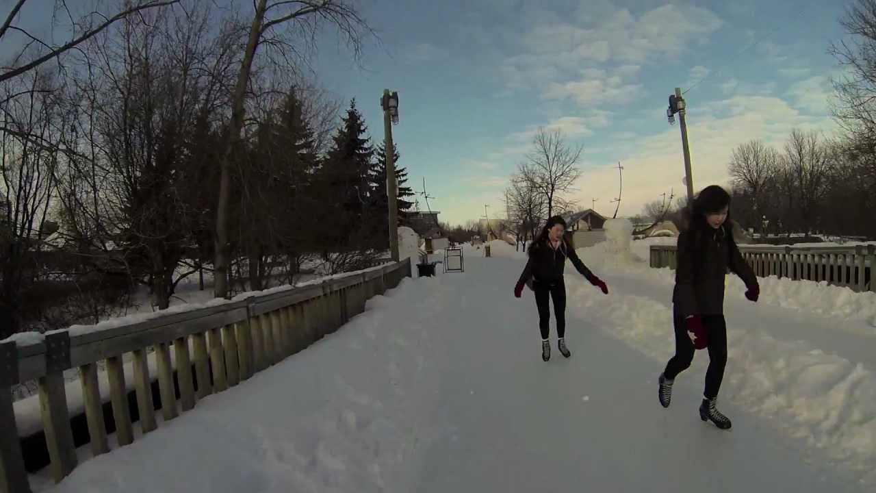 Winnipeg River Trail Skate Feb. 16, 2013 YouTube
