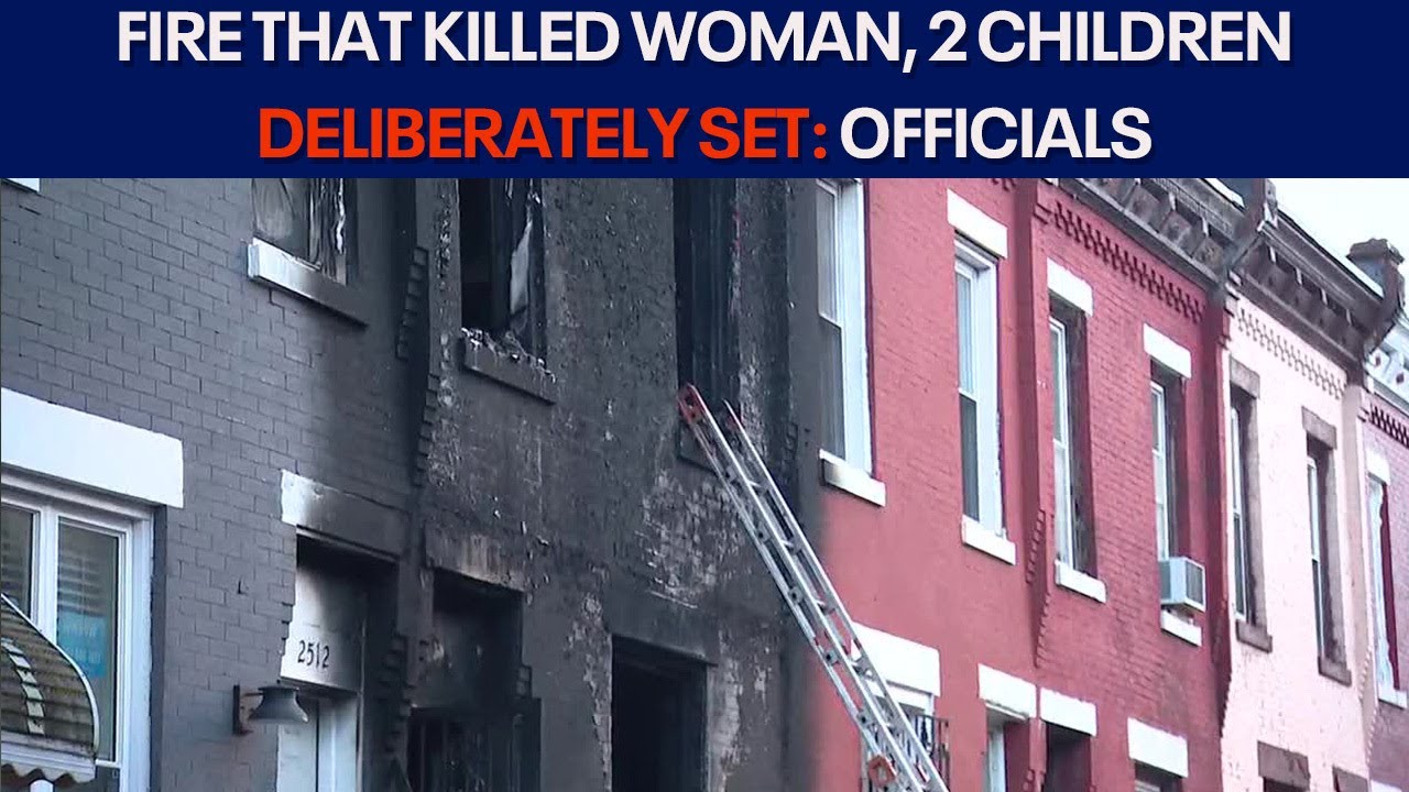 Mother, 2 kids killed in fire that was deliberately set - YouTube