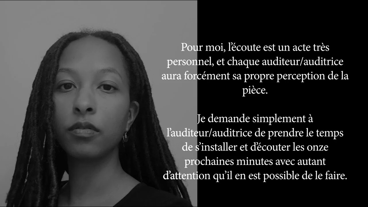 Corie Rose Soumah - "States of Intermeshing: xi.Épilogue" – Entrevue PCMC 2024-2025