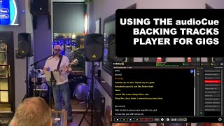 How to use the audioCue backing tracks player for gigs