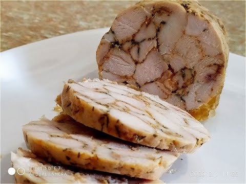 ДОМАШНЯЯ ВЕТЧИНА КУРИНАЯ - ОЧЕНЬ ВКУСНАЯ!