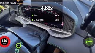 LAMBORGHINI REVUELTO FULL 1/4 MILE TEST