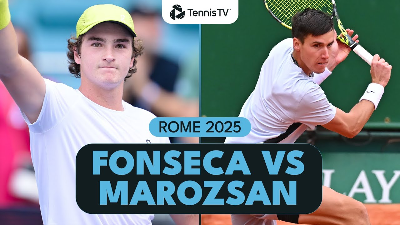 Joao Fonseca vs Fabian Marozsan Match Highlights | Rome 2025
