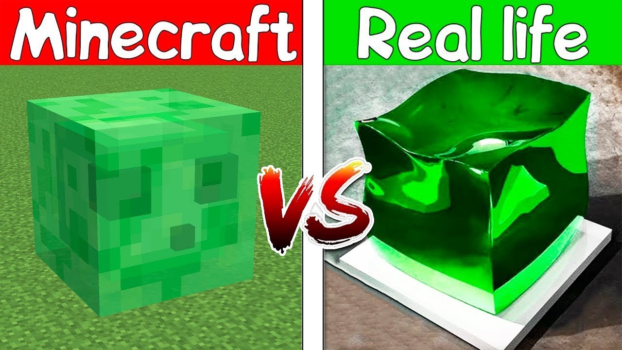 Realistic minecraft Realistic water lava Slime block 10 - YouTube