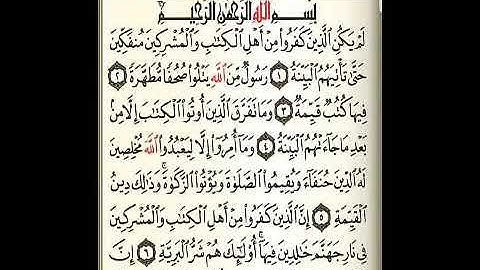 سورة البينه تلاوه خاشعه ماشاء الله تبارك الله القارئ ماجد العويري