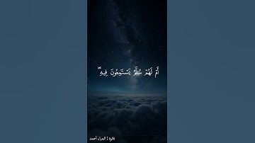 سورة الطور | {أَمْ خُلِقُوا مِنْ غَيْرِ شَيْءٍ أَمْ هُمُ الْخَالِقُونَ} - تلاوة : البراء أحمد
