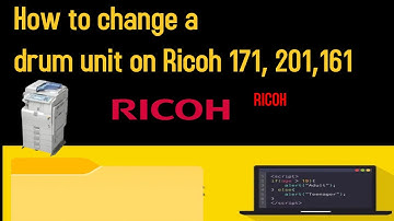 how to change a drum unit  on Ricoh MP1515,MP161,MP171, MP201 and MP301