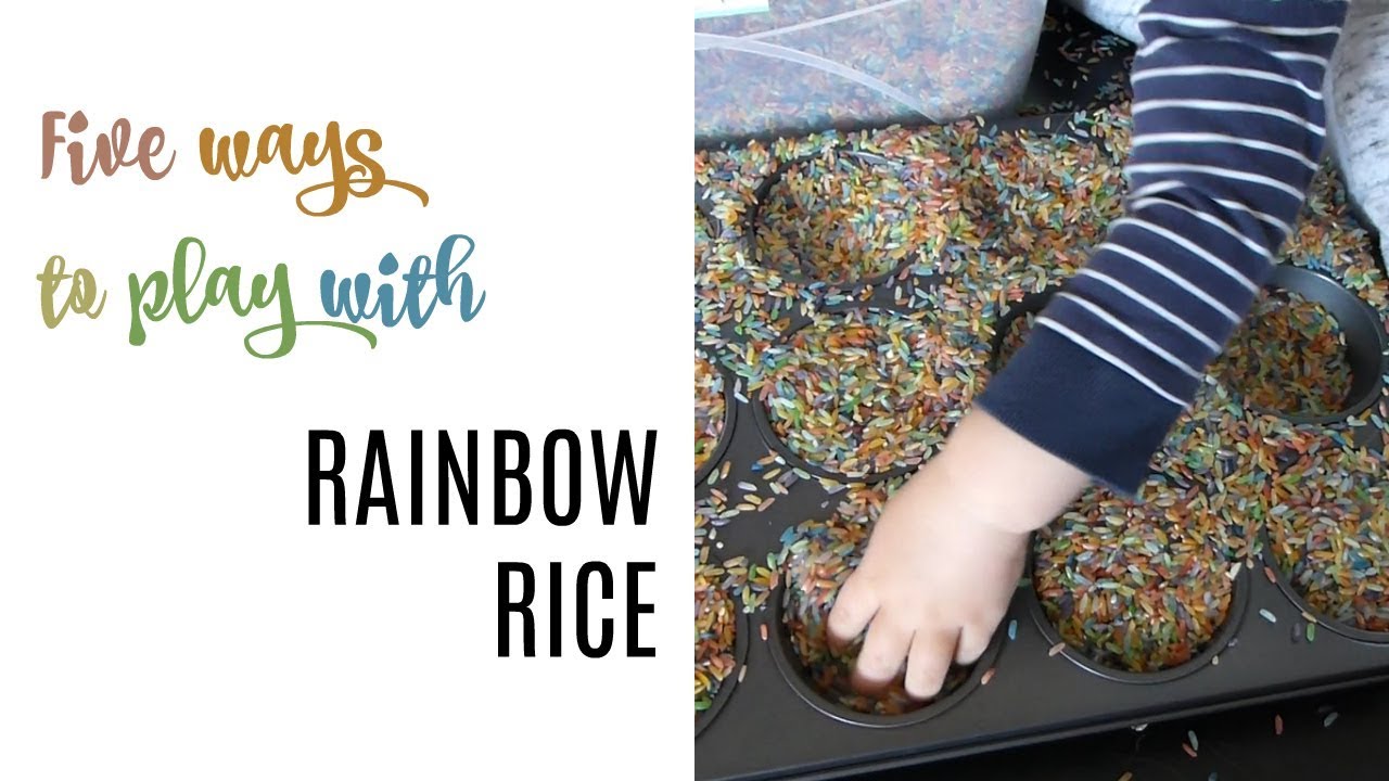 FIVE WAYS TO PLAY WITH RAINBOW RICE