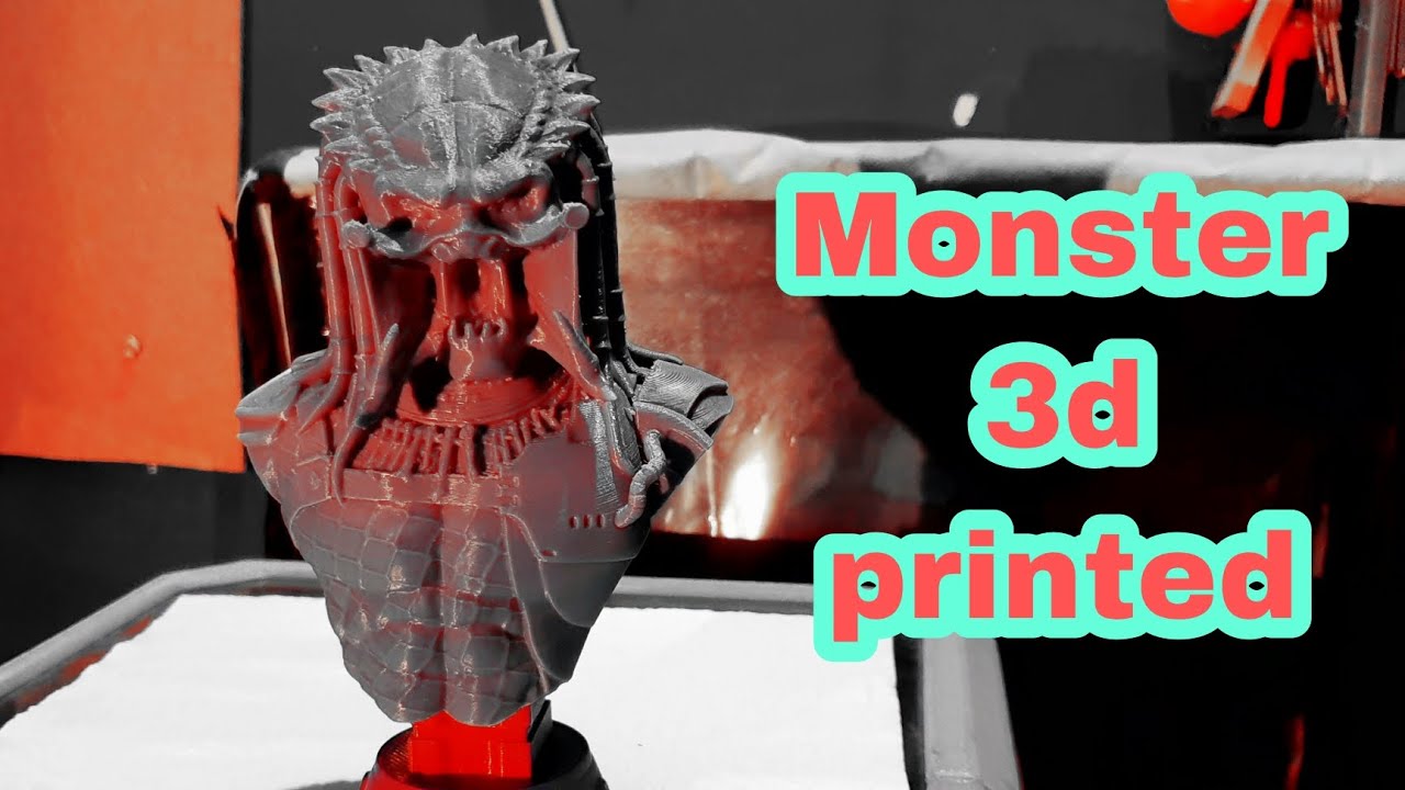 Monster Bust model 3d Printed 