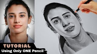 How to draw Smriti Mandhana Women Cricketer Drawing | Step by Step Tutorial